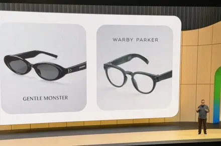 Google Android XR audio glasses feature Gemini AI integration, dual front cameras, and voice navigation.