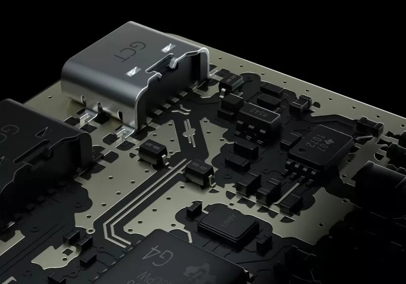 A rewritable liquid metal circuit board demonstrates dynamic connections formed by shifting conductive alloy across glass.