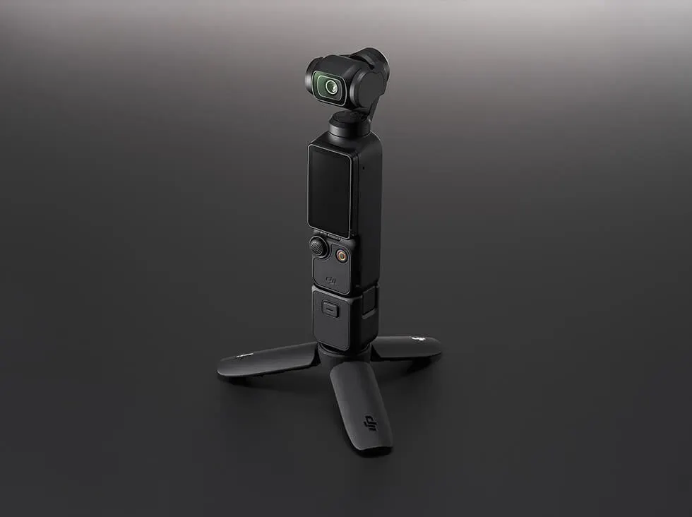 A leaked prototype image reveals the redesigned chassis of the DJI Pocket 4 handheld camera ahead of mass production.