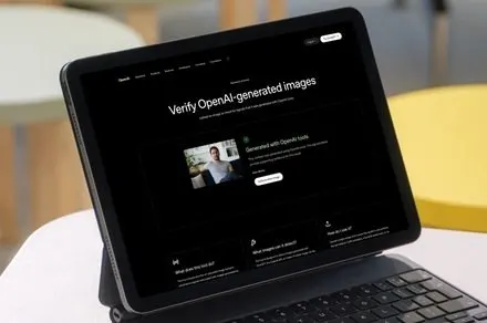 The diagram illustrates the OpenAI and Google dual-layer verification system combining Content Credentials and SynthID wat...