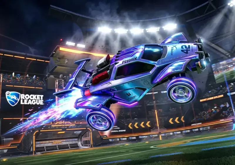 Rocket League gameplay runs on Unreal Engine 6 during the Paris Major esports tournament.