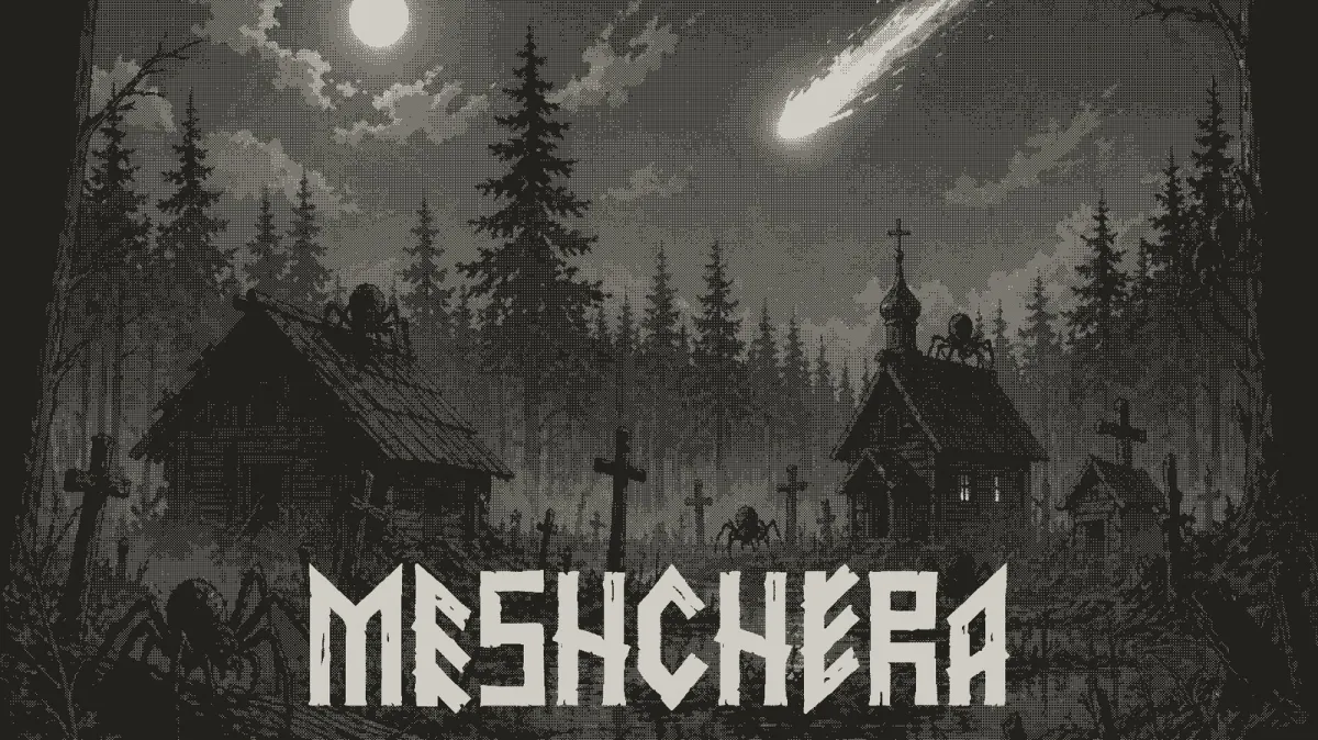 This gameplay screenshot shows tile matching puzzles set in a dark marsh environment on the Playdate handheld.