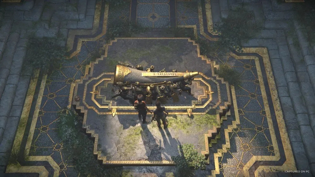 Concept art depicting a third-person adventure game developed by Tencent using Unreal Engine 5.