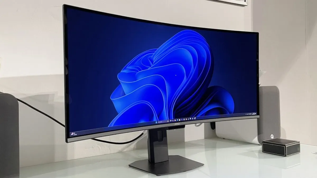 MSI MPG 341CQR QD-OLED X36 monitor with 34-inch 21:9 QD-OLED panel, 360Hz refresh rate, and HDR support.