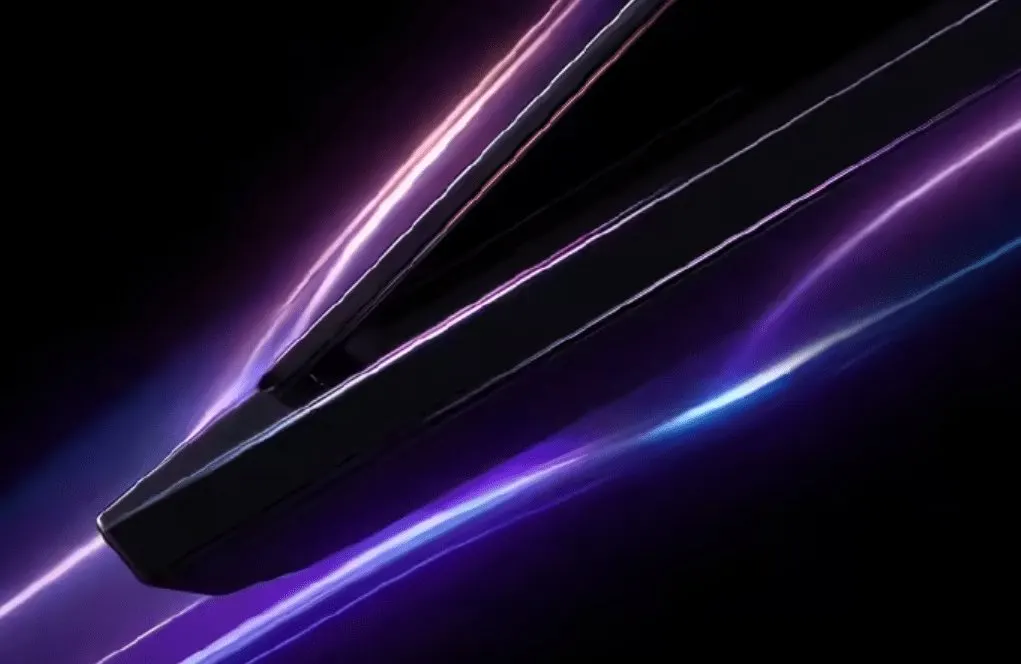 The HONOR WIN gaming laptop is displayed during the April 23 product launch event.