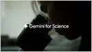 Google Gemini for Science interface showcasing experimental tools for hypothesis generation and literature analysis