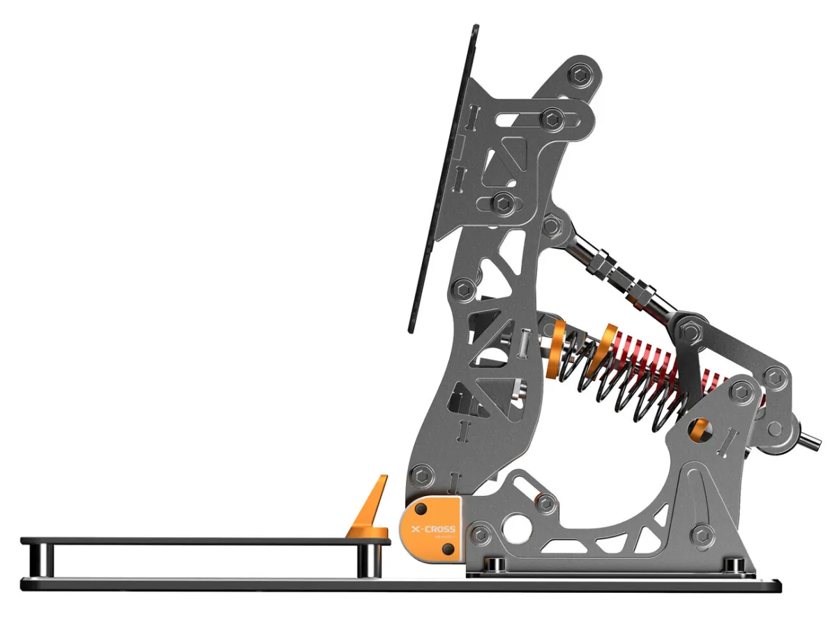 The PXN Vector X sim racing pedals feature adjustable brake and throttle mechanisms.