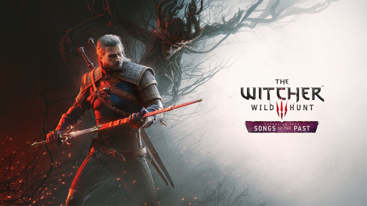 The Witcher 3 next-generation update cover art showcasing elevated system requirements and the Songs of the Past expansion.