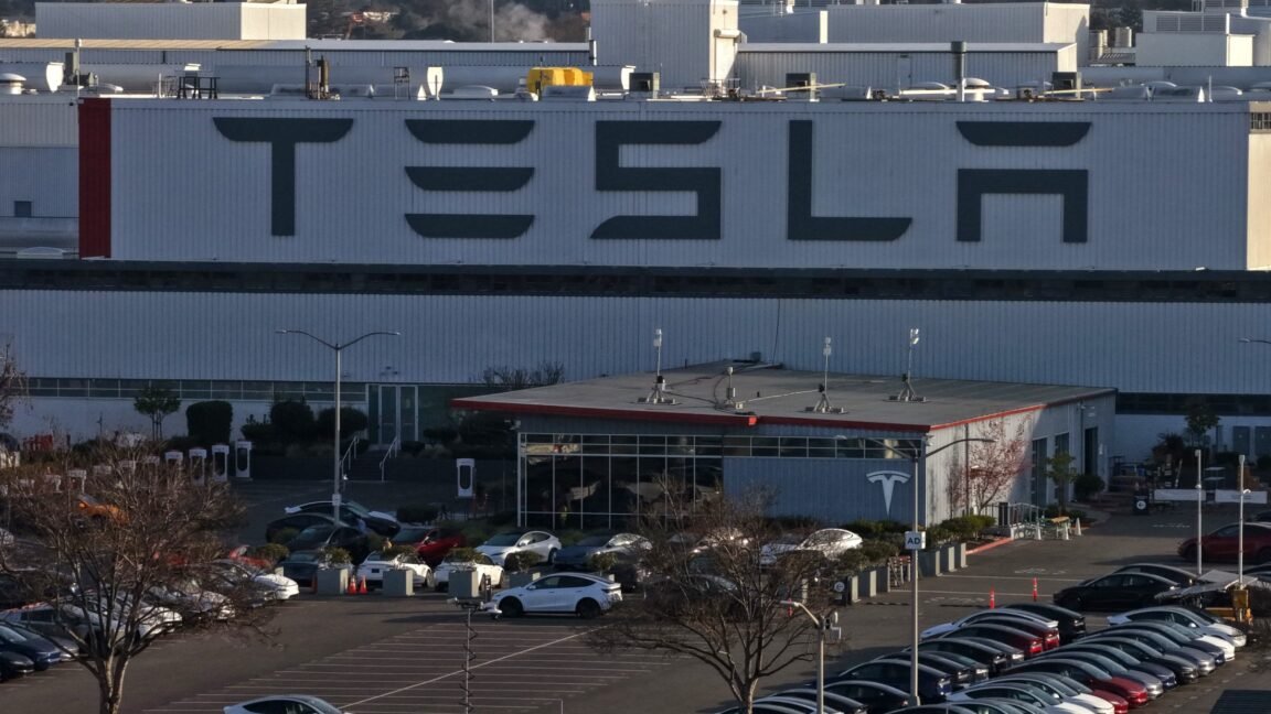 Tesla corporate headquarters exterior view