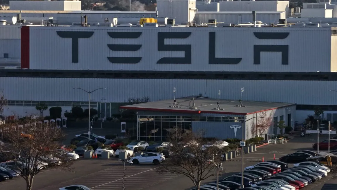 Tesla corporate headquarters exterior view