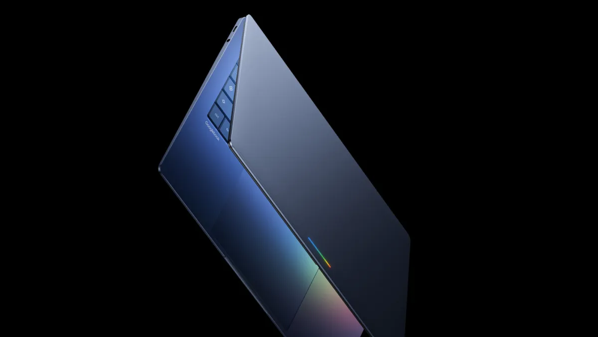 Googlebooks Android-based laptop concept showing the Gemini AI interface and hardware design