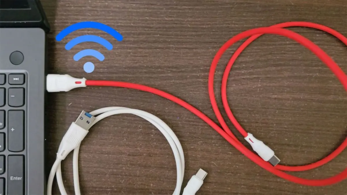 Hacknect USB cable with ESP32-S3 microcontroller, wireless networking, expandable storage for cybersecurity training