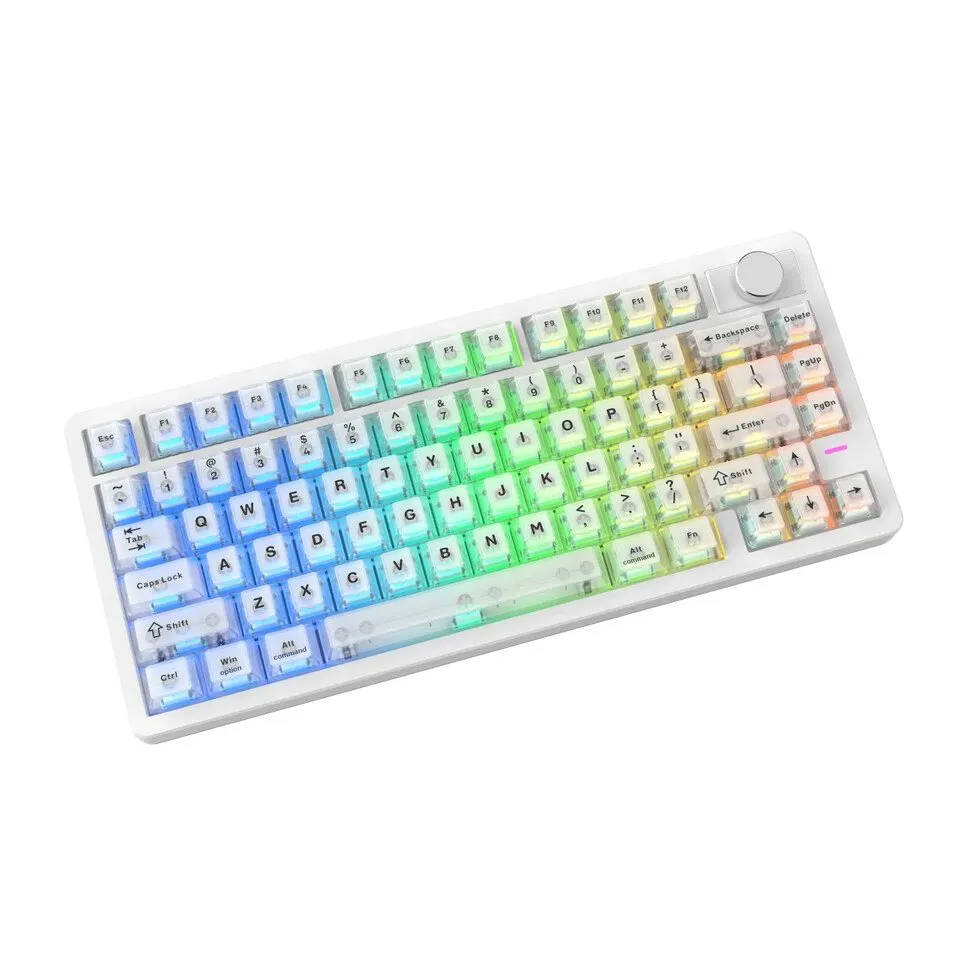 Epomaker HE75 V2 gaming keyboard featuring magnetic switches and a compact enthusiast design layout.