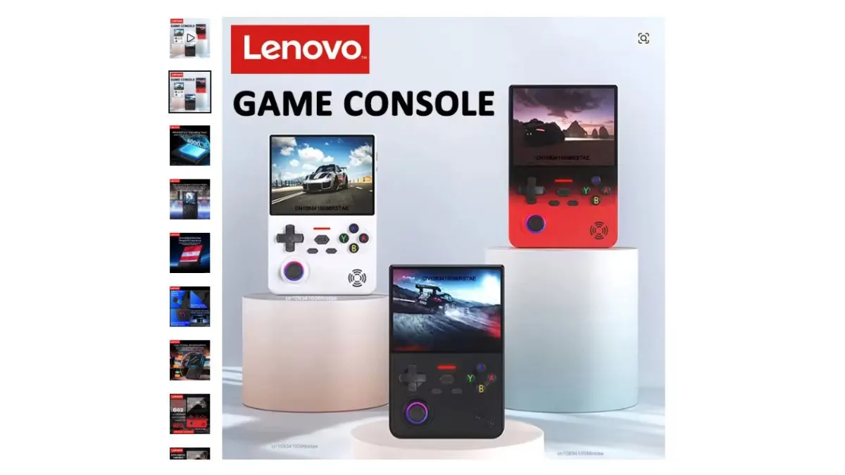 The Lenovo G02 Linux handheld device ships with thousands of preloaded games for the Chinese market.