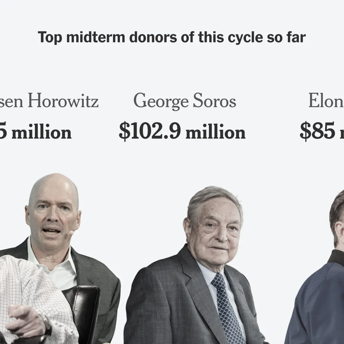 Marc Andreessen speaks at a political fundraising event.