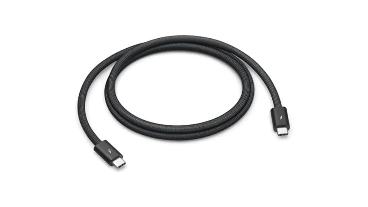 Apple Thunderbolt 4 Pro cable with USB-C connectors
