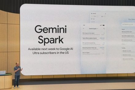 The Google Gemini Spark interface displays autonomous task management and approval checkpoints.