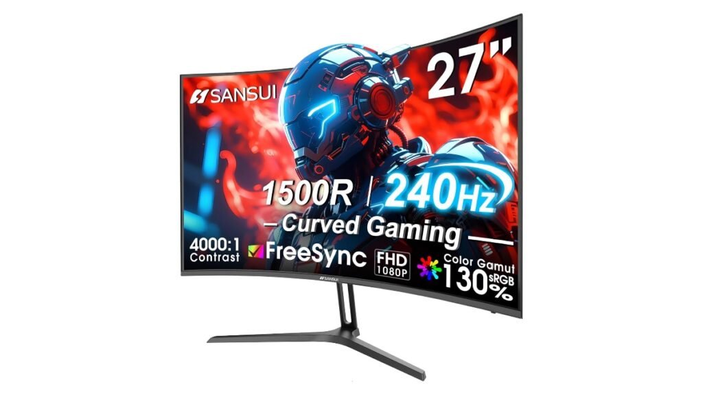 Get A Curved Gaming Monitor With 240Hz Refresh Rate For $128.99 Only Today