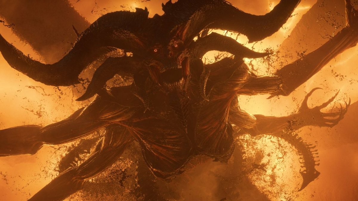 Promotional artwork for the Diablo 4 Lord of Hatred expansion features dark fantasy scenery and character silhouettes.