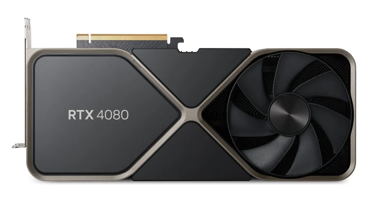 Nvidia GeForce RTX 4080 graphics card featuring AD103 silicon architecture.