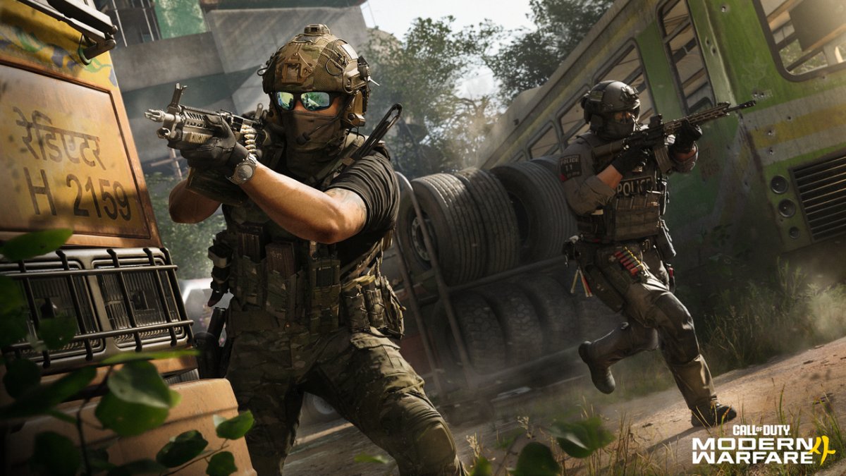 Promotional artwork for Modern Warfare 4 highlighting its October 2026 release and current generation platform lineup