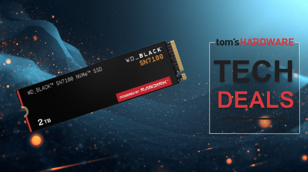 Get a 2TB Western Digital Black SN7100 SSD for only $299.99 — $200 savings drives snappy PCIe 4.0 M.2 SSD down to a more reasonable price point.