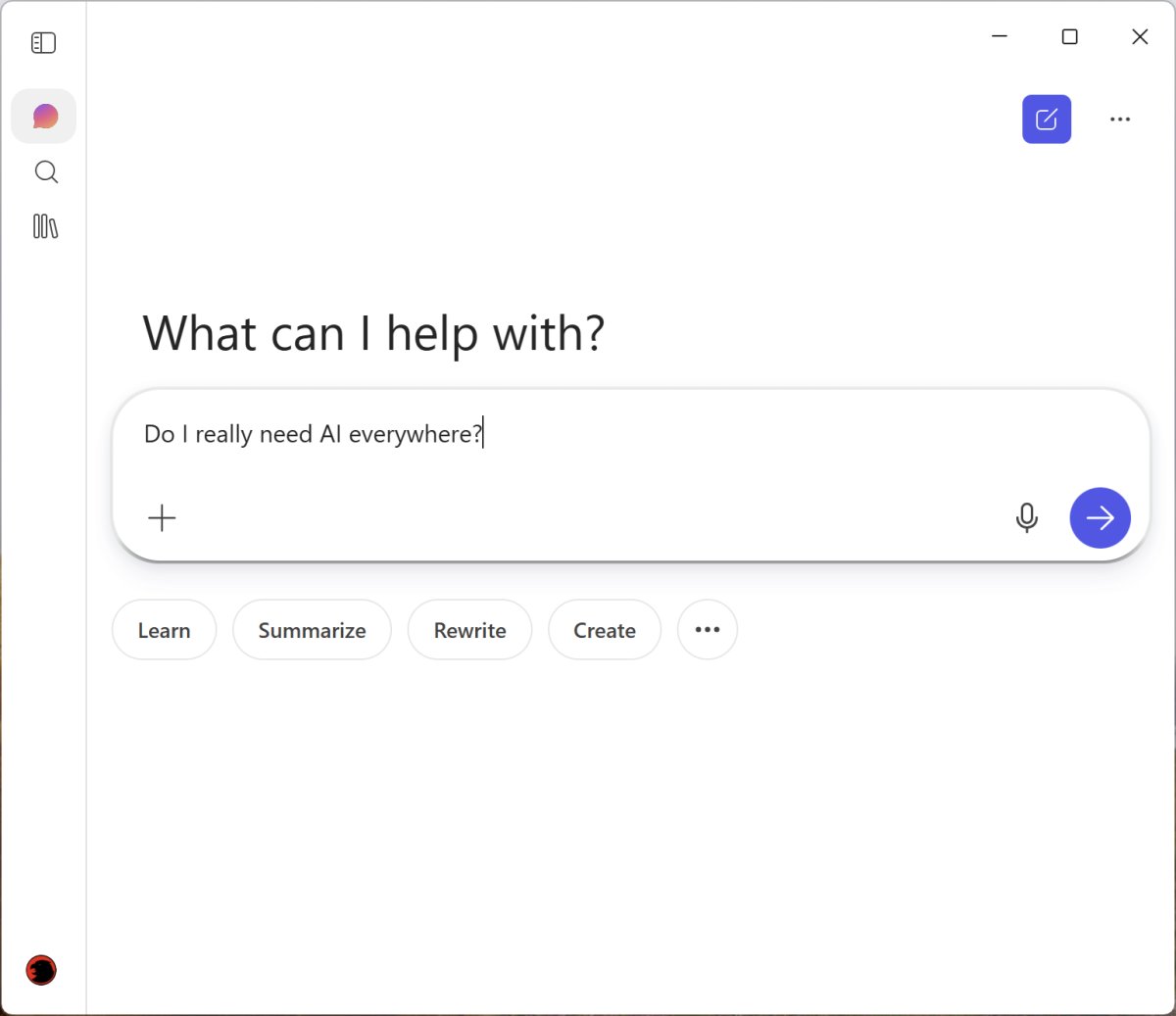The interface shows Microsoft Copilot settings for read-only mode and document section locking.