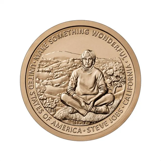 The United States Mint issued a Steve Jobs one dollar commemorative coin.