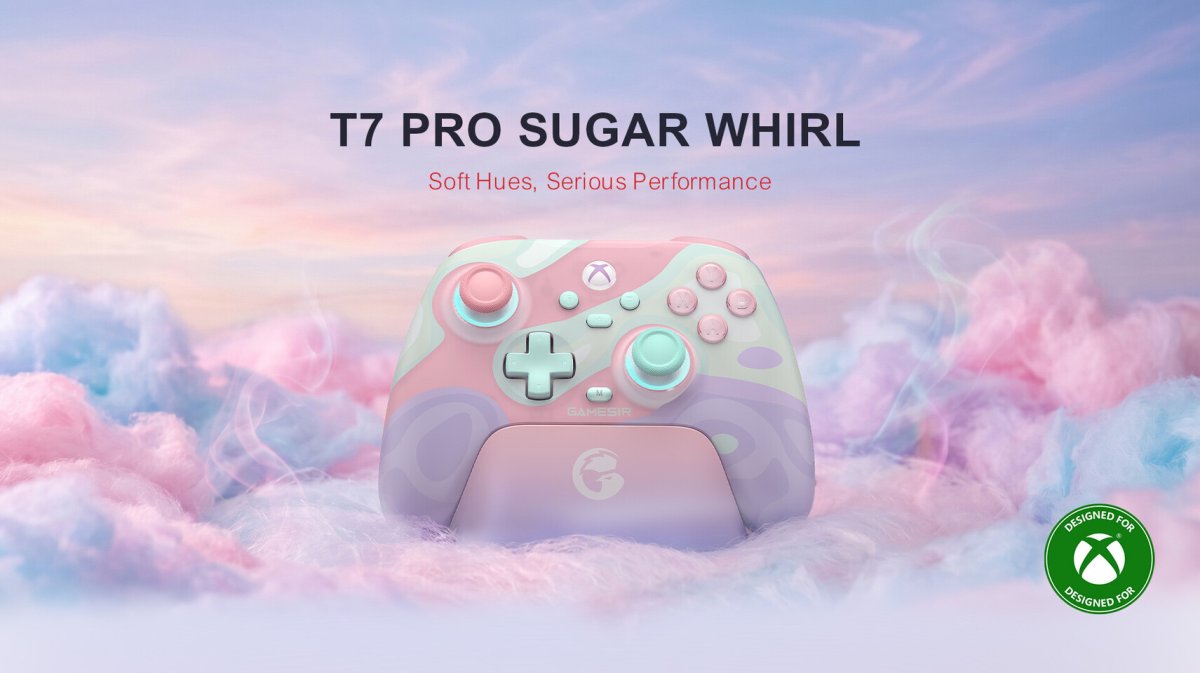GameSir T7 Pro Sugar Whirl Wireless Controller for Xbox