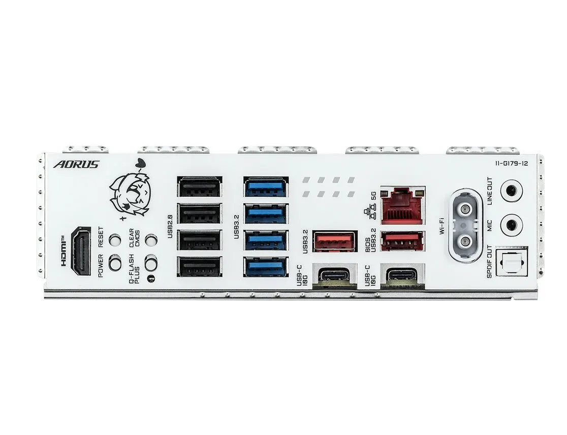 The Gigabyte B850 AORUS ELITE-P ICE motherboard features a white anime-inspired design and standard cooling components.