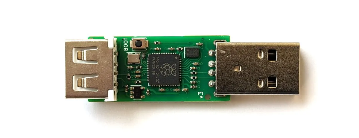 A USB adapter connects a Steam Controller to a PC for legacy gaming compatibility using HID Remapper.