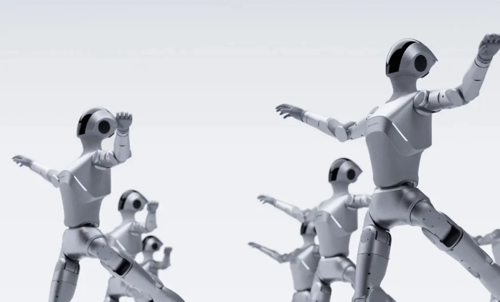 The Luna humanoid robot by LimX Dynamics demonstrates AI dance learning algorithms.