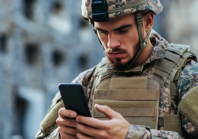 Digital map showing commercial location data tracking military personnel