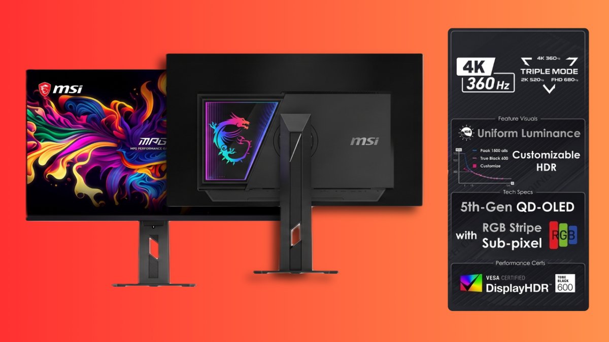 MSI Unveils Triple-Mode 32-Inch OLED Gaming Monitor