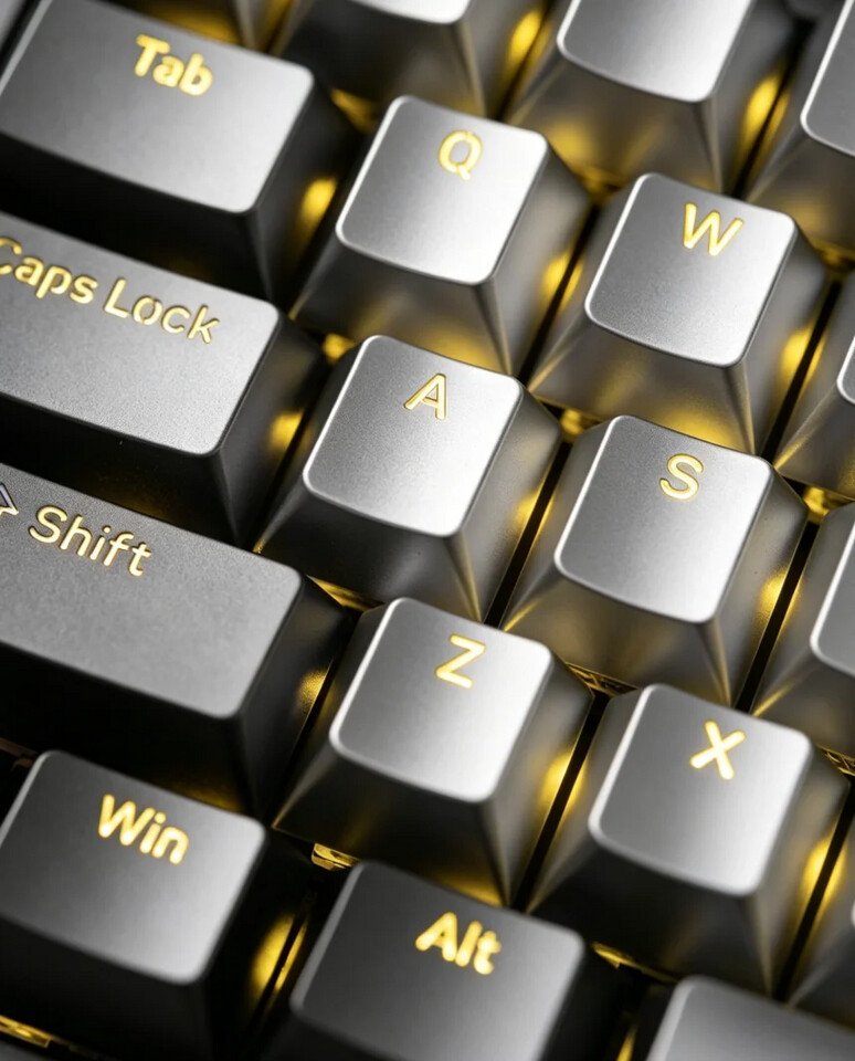 Awekeys Unveils Shine-Through Metal Keycaps for Keyboards