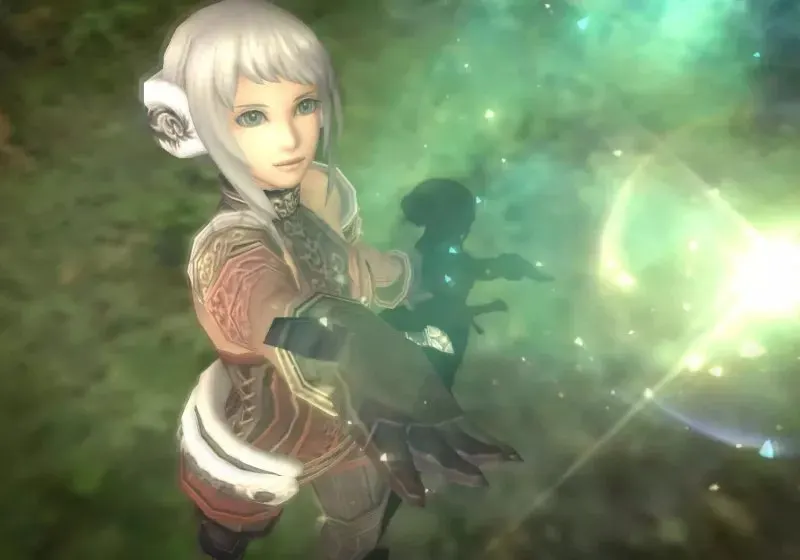 Final Fantasy XI characters explore the world during the Echoes of Vana'diel crossover event.