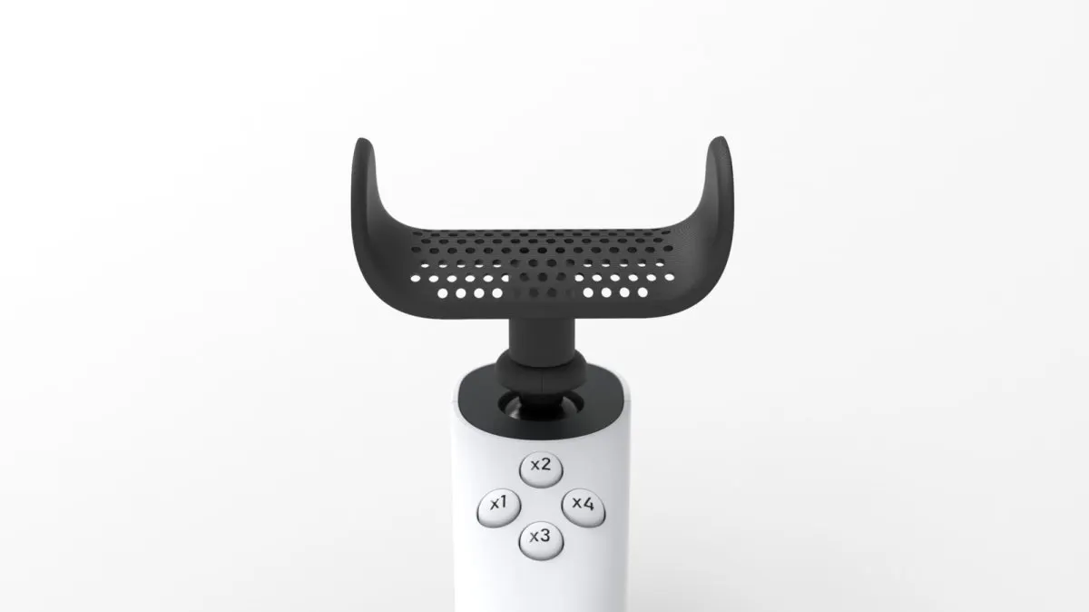 Goal post shaped thumbstick topper for Xbox controllers designed to improve accessibility for players.