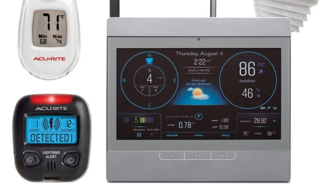 AcuRite mobile interface showing the transition to the AcuRite NOW platform.