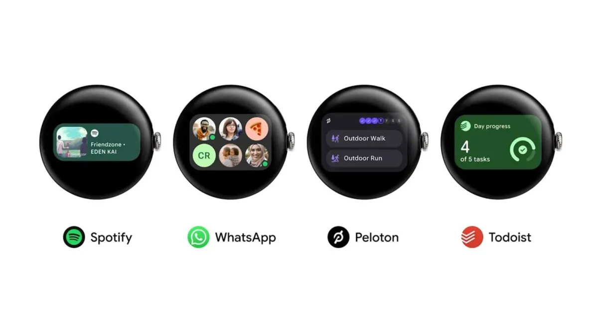 Google's first apps supporting Wear OS 7 widgets.