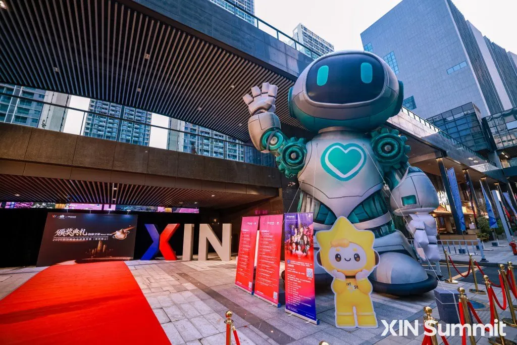 XIN Summit Media Day at Chuangzhi Cloud City, Shenzhen, highlighting the regional tech ecosystem and Asian innovation hubs.