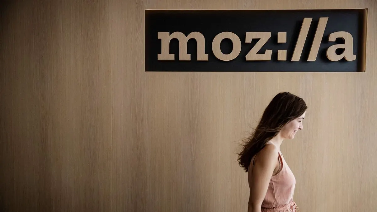 The Mozilla VPN interface displays the updated iOS Control Center shortcut and desktop client settings for enhanced privacy.