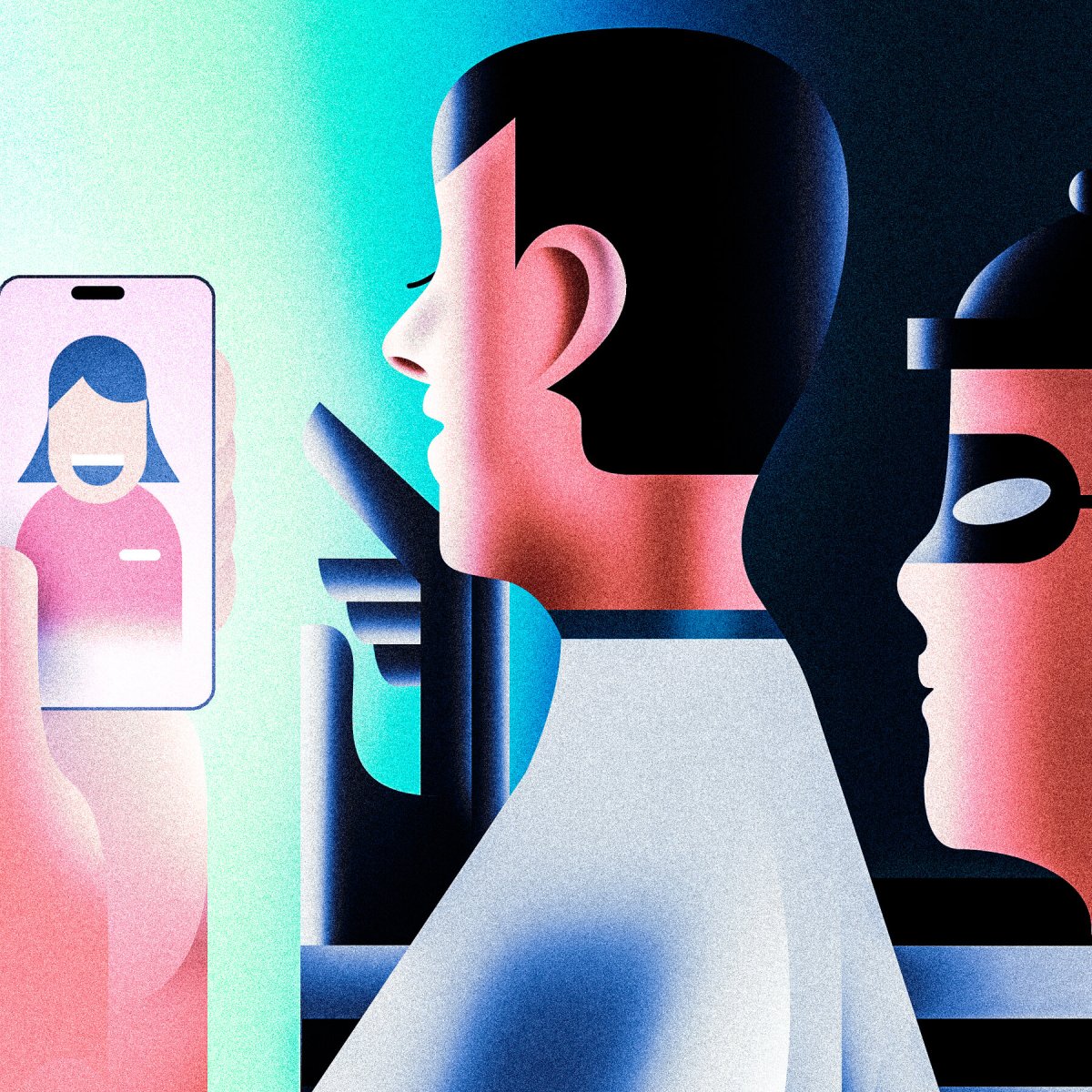 A person reviews a suspicious message on a smartphone to identify artificial intelligence impersonation scams.