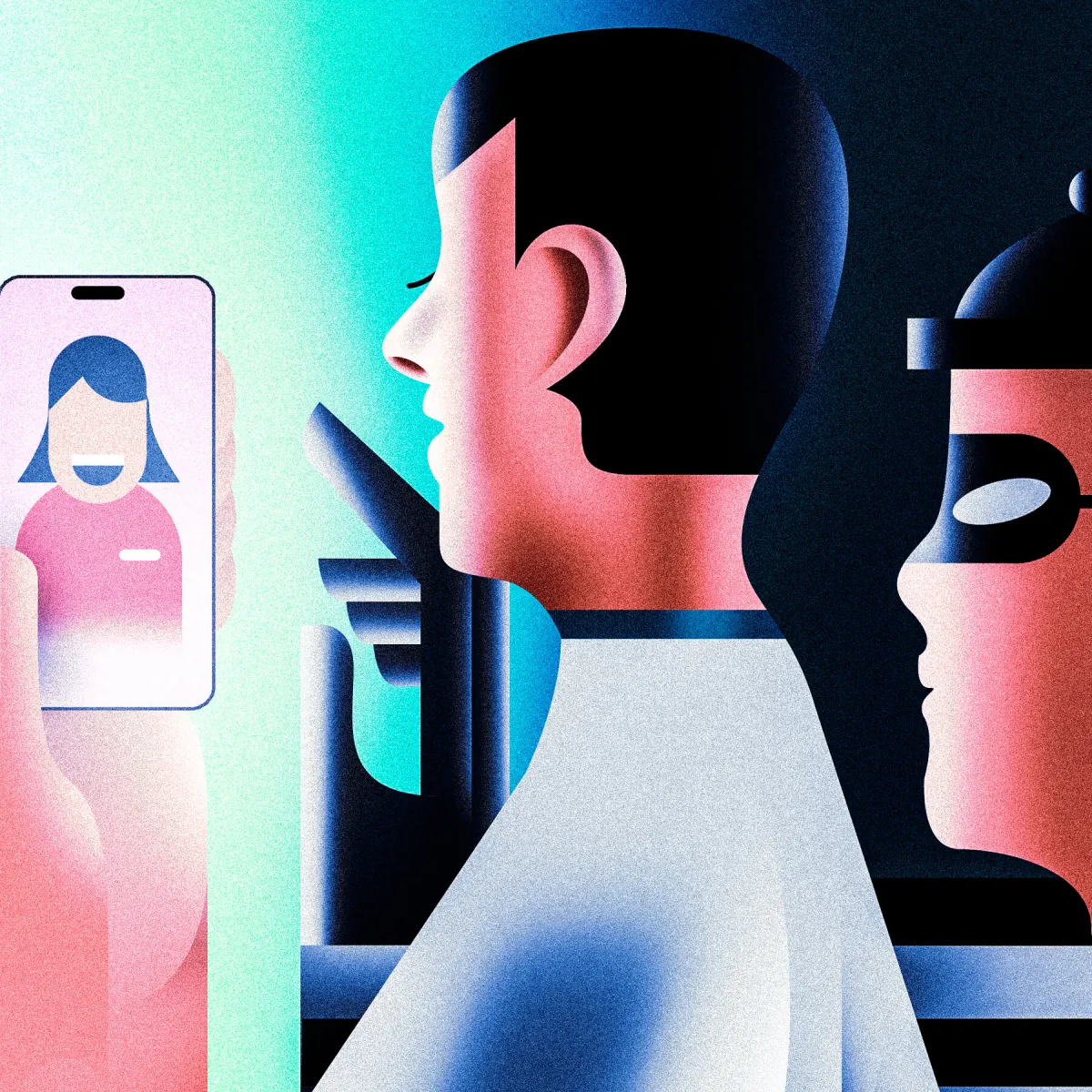 A person reviews a suspicious message on a smartphone to identify artificial intelligence impersonation scams.