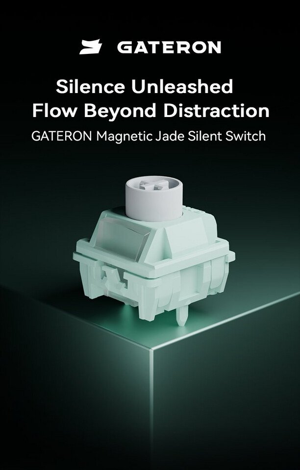 Gateron Launches Magnetic Jade Silent Switch for HE and TMR Gaming Keyboards