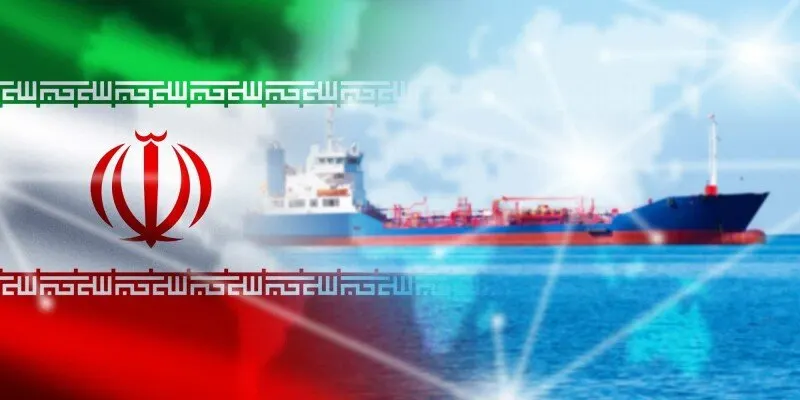 A map displays submarine cable routes crossing the Strait of Hormuz.