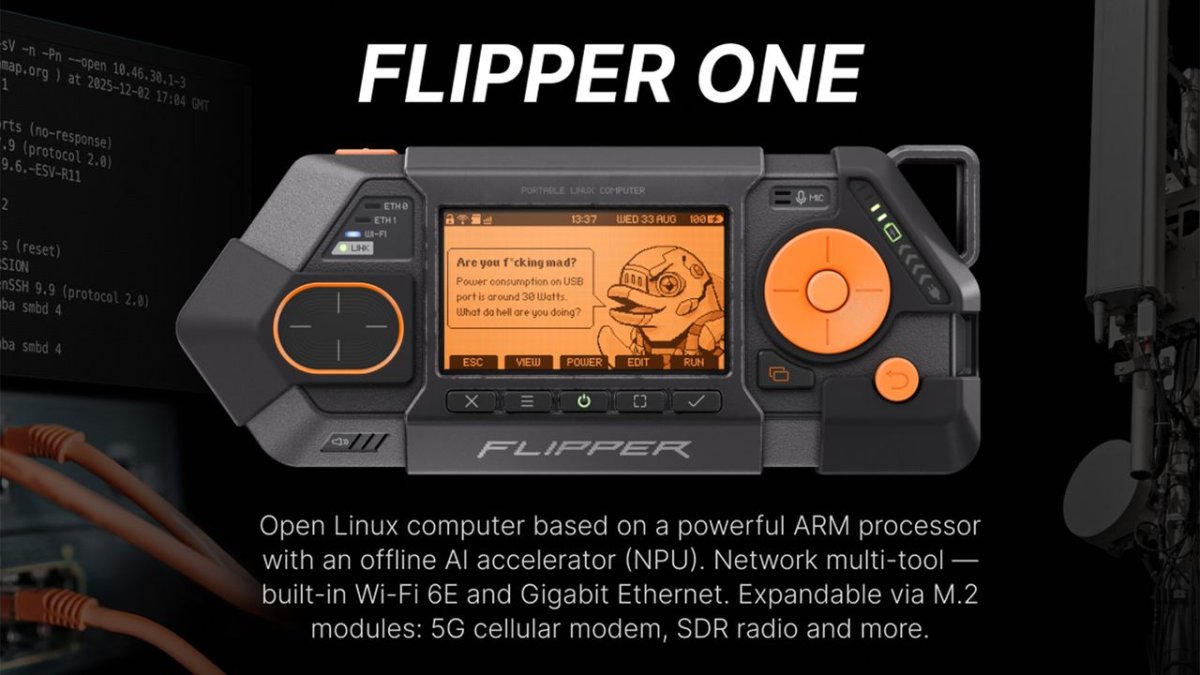 Flipper One Announced as Open ARM Linux Computing Multitool