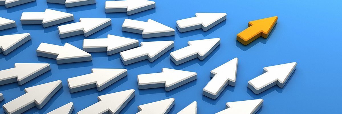 IT executives review a strategic technology alignment framework.