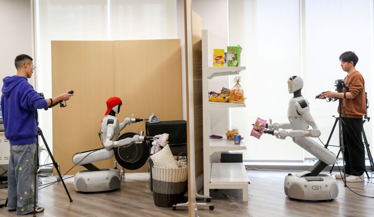 Robotics testing equipment inside a residential rental unit