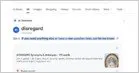 The search results page shows a missing AI Overview box for command-style queries.