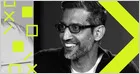 Sundar Pichai discusses AI agents and search updates with Nilay Patel during a post-Google I/O interview.